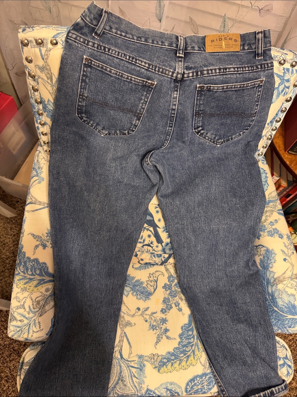 Riders by Lee Women's Straight Leg Denim Jeans in Mid Blue Size 18